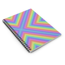 Load image into Gallery viewer, Groovy Lines Spiral Notebook - Ruled Line