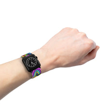 Load image into Gallery viewer, Black Background Rainbow Watch Band for Apple Watch