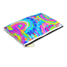 Load image into Gallery viewer, Painted Blue Rainbow: Accessory Pouch