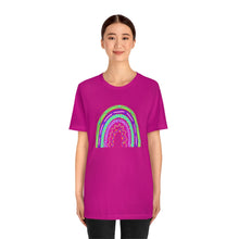 Load image into Gallery viewer, Neon Rainbow: Unisex Jersey Short Sleeve Tee