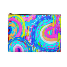 Load image into Gallery viewer, Painted Blue Rainbow: Accessory Pouch