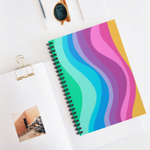 Load image into Gallery viewer, Wiggle Lines Spiral Notebook - Ruled Line