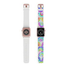 Load image into Gallery viewer, White Background Rainbow Watch Band for Apple Watch