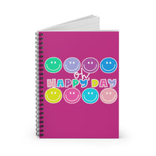 Load image into Gallery viewer, Oh, Happy Day Spiral Notebook - Ruled Line