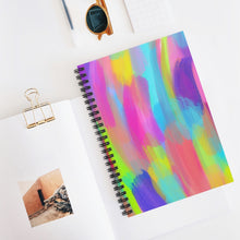 Load image into Gallery viewer, Paint Strokes Spiral Notebook - Ruled Line