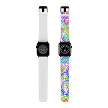 Load image into Gallery viewer, White Background Rainbow Watch Band for Apple Watch
