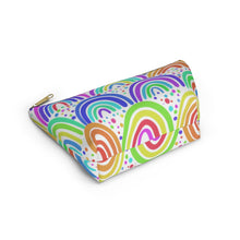 Load image into Gallery viewer, Rainbow Accessory Pouch w T-bottom