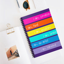 Load image into Gallery viewer, Mantra Spiral Notebook - Ruled Line