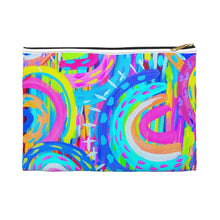 Load image into Gallery viewer, Painted Blue Rainbow: Accessory Pouch