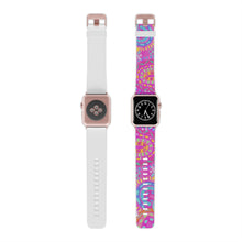 Load image into Gallery viewer, Pink Painted Rainbows Watch Band for Apple Watch