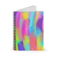 Load image into Gallery viewer, Paint Strokes Spiral Notebook - Ruled Line