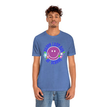 Load image into Gallery viewer, Happy Last Day of School Purple Smilie! Unisex Jersey Short Sleeve Tee