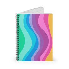 Load image into Gallery viewer, Wiggle Lines Spiral Notebook - Ruled Line