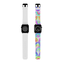 Load image into Gallery viewer, White Background Rainbow Watch Band for Apple Watch