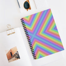 Load image into Gallery viewer, Groovy Lines Spiral Notebook - Ruled Line