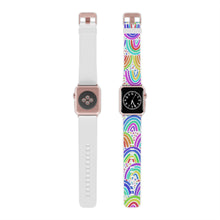Load image into Gallery viewer, White Background Rainbow Watch Band for Apple Watch