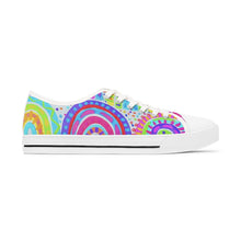 Load image into Gallery viewer, Painted Rainbow Women's Low Top Sneakers