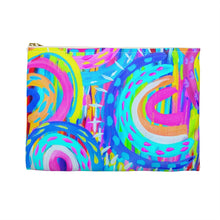 Load image into Gallery viewer, Painted Blue Rainbow: Accessory Pouch