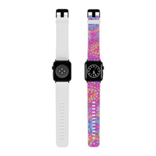 Load image into Gallery viewer, Pink Painted Rainbows Watch Band for Apple Watch
