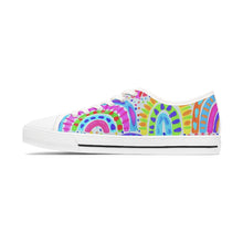 Load image into Gallery viewer, Painted Rainbow Women's Low Top Sneakers