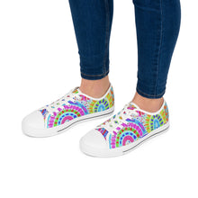 Load image into Gallery viewer, Painted Rainbow Women's Low Top Sneakers