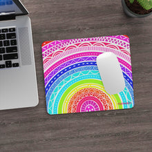 Load image into Gallery viewer, Neon Rainbow Mouse Pad (3mm Thick)