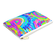 Load image into Gallery viewer, Painted Blue Rainbow: Accessory Pouch