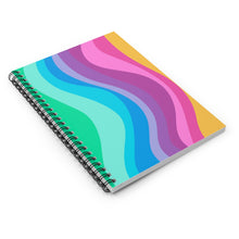 Load image into Gallery viewer, Wiggle Lines Spiral Notebook - Ruled Line