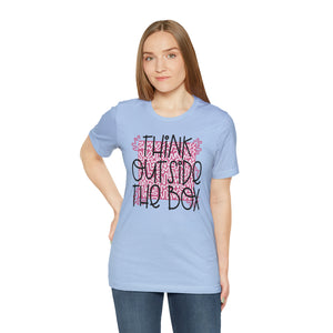 Think outside the box! Unisex Jersey Short Sleeve Tee