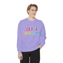 Load image into Gallery viewer, Art Teacher Heart Sweatshirt: Comfort Colors Tee
