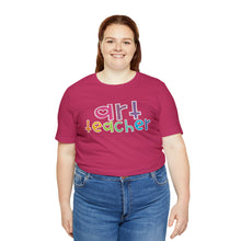 Load image into Gallery viewer, Heart Art Teacher Unisex Jersey Short Sleeve Tee
