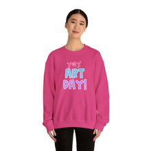 Load image into Gallery viewer, YAY, Art Day! Unisex Heavy Blend™ Crewneck Sweatshirt
