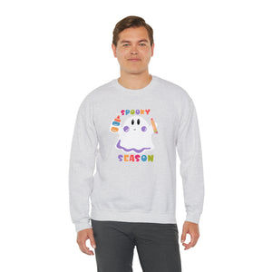 Spooky Art Teacher Season Unisex Heavy Blend™ Crewneck Sweatshirt