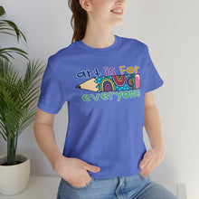 Load image into Gallery viewer, Art is for Everyone Unisex Jersey Short Sleeve Tee
