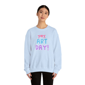 YAY, Art Day! Unisex Heavy Blend™ Crewneck Sweatshirt