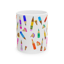 Load image into Gallery viewer, Tiny Pencils Mug — Artistic Teacher &amp; Student Coffee Cup (11oz/15oz)
