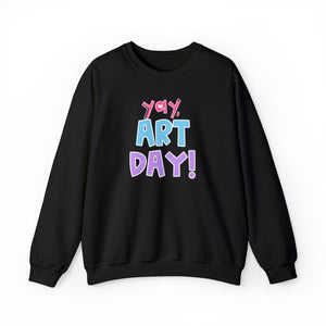 YAY, Art Day! Unisex Heavy Blend™ Crewneck Sweatshirt