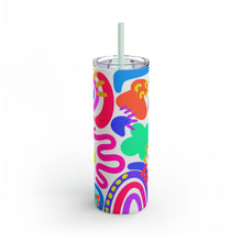 Load image into Gallery viewer, Organic Doodle Skinny Matte Tumbler, 20oz
