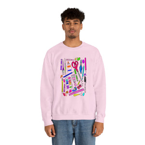 Art Supplies Unisex Heavy Blend™ Crewneck Sweatshirt