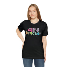 Load image into Gallery viewer, Heart Art Teacher Unisex Jersey Short Sleeve Tee
