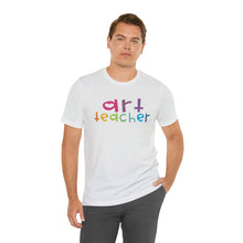 Load image into Gallery viewer, Heart Art Teacher Unisex Jersey Short Sleeve Tee
