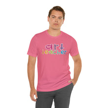 Load image into Gallery viewer, Heart Art Teacher Unisex Jersey Short Sleeve Tee
