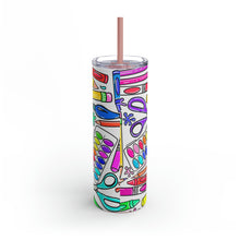 Load image into Gallery viewer, Art Supplies Skinny Matte Tumbler, 20oz
