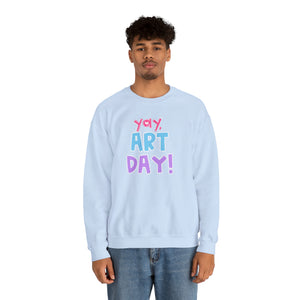 YAY, Art Day! Unisex Heavy Blend™ Crewneck Sweatshirt