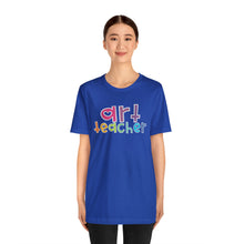 Load image into Gallery viewer, Heart Art Teacher Unisex Jersey Short Sleeve Tee
