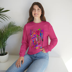 Art Supplies Unisex Heavy Blend™ Crewneck Sweatshirt