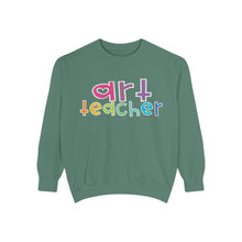 Load image into Gallery viewer, Art Teacher Heart Sweatshirt: Comfort Colors Tee
