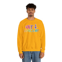 Load image into Gallery viewer, Heart Art Teacher Unisex Heavy Blend™ Crewneck Sweatshirt
