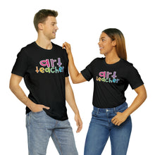 Load image into Gallery viewer, Heart Art Teacher Unisex Jersey Short Sleeve Tee
