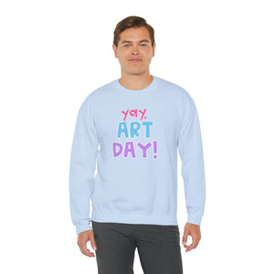 YAY, Art Day! Unisex Heavy Blend™ Crewneck Sweatshirt